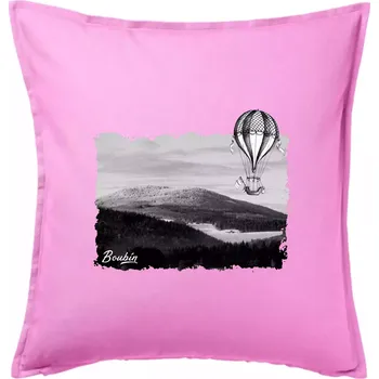Polštář Retro Boubín - Polštář 50x50 - 50x50 - Pouze potah ( Růžová )