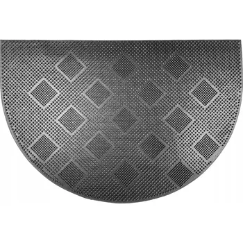 Rohožka Gumová rohožka před dveře půlkruhová Mix Mat 05 Karo 40x60 cm