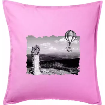 Polštář Retro Kralický Sněžník - Polštář 50x50 - 50x50 - Pouze potah ( Růžová )