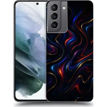 Pouzdro na mobilní telefon Picasee silikonový průhledný obal pro Samsung Galaxy S21 5G G991B - Noir