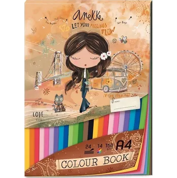 Blok barevných papírů A4 Anekke