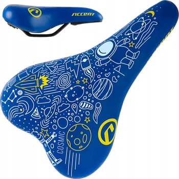 Sedlo na kolo Dětské sedlo Accent Robo modro-žluté