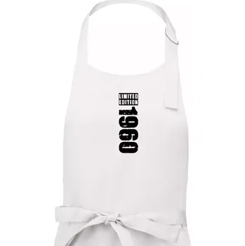 Kuchyňská zástěra Limited edition 1960 pruh - Dámská zástěra na vaření - Univerzální velikost ( Bílá )