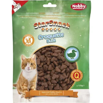 Pamlsek pro kočku Nobby StarSnack Cat Croquette Duck funkční pamlsky 125g