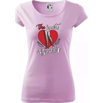 Dámské tričko The Heart breaker - srdce - Dámské triko Pure - XL ( Orchid )