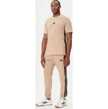 Pánská móda adidas T-Shirt Essentials 3-Stripes JX0734 Béžová Regular Fit XXL