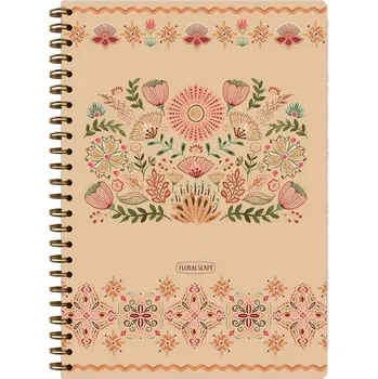 Sešit Spirálový sešit A4 s pořadačem Floral Scape