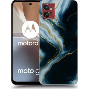 Pouzdro na mobilní telefon Picasee silikonový černý obal pro Motorola Moto G32 - Luna