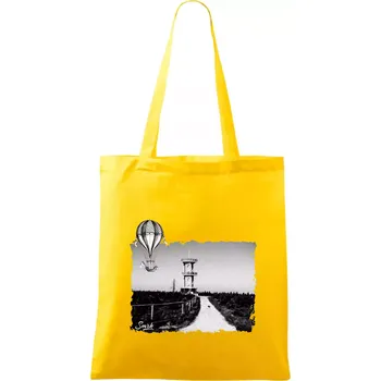 Retro Smrk - Taška bavlněná - 42 x 38 cm ( Žlutá )