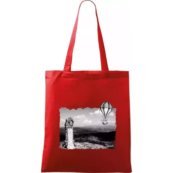 Retro Kralický Sněžník - Taška bavlněná - 42 x 38 cm ( Červená )