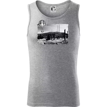 Retro Blatný vrch - Tílko pánské Core - S ( Tmavě šedý melír )