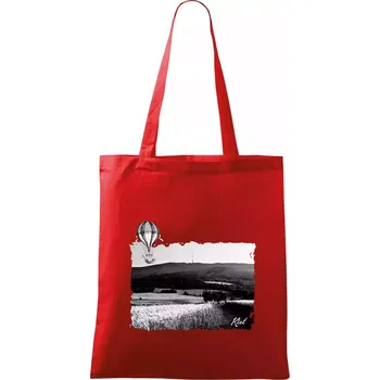 Nákupní taška Retro Kleť - Taška bavlněná - 42 x 38 cm ( Červená )
