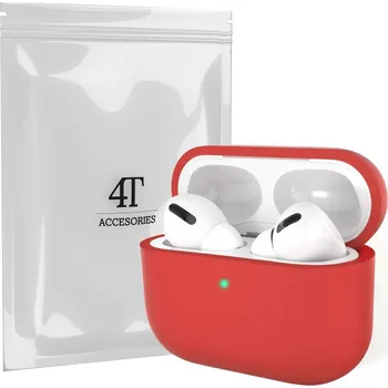 Příslušenství pro sluchátka Pouzdro s klopou 4TechGoods pro Apple AirPods Pro červené