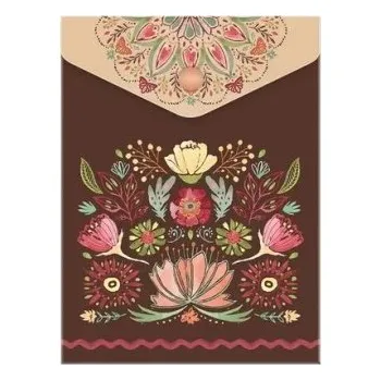 Desky s drukem A6 vertikální - Floral scape - 1644-0389