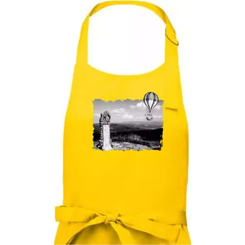 Kuchyňská zástěra Retro Kralický Sněžník - Pánská zástěra na vaření - Univerzální velikost ( Žlutá )