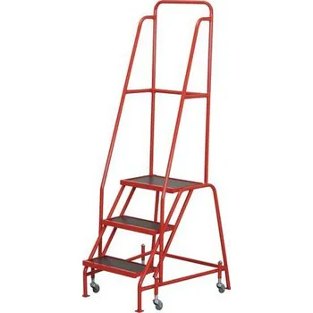 Lešení Pojízdný ocelový plošinový žebřík, 3 stupně