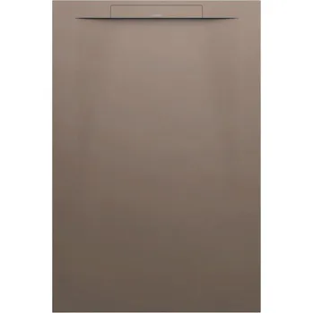 Sprchová vanička Laufen Pro - vanička obdélníková 120x80 s lineárním odtokem na kratší straně, Marbond caffé matná se strukturou H2101821290001