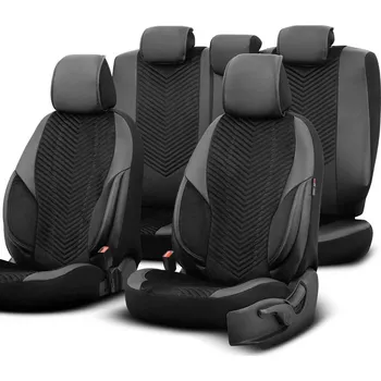 Potah sedadla OTOM Autopotahy univerzální ADVANCED 204 BLACK BABYFACE 3-ZIP