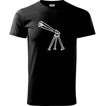 Pánské tričko Nebe - Dalekohled - Triko extra velké (5-8XL) - 6XL ( Černá )