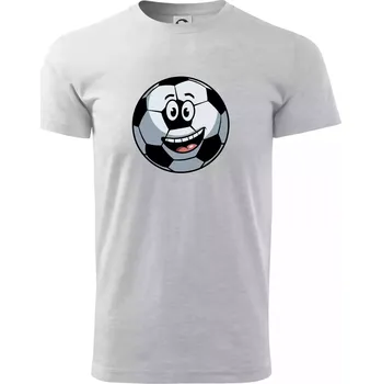 Parové triko - Kopačka a míč - Triko extra velké (5-8XL) - 7XL ( Světlešedý Melír )