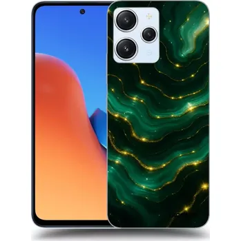 Pouzdro na mobilní telefon Picasee silikonový černý obal pro Xiaomi Redmi 12 5G - Emerald