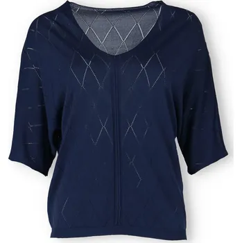 Dámská halenka Halenka kr. rukáv SEVENDAY 8064 barva: modrá tmavá