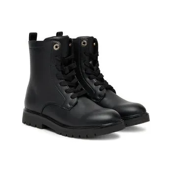 Pánské tenisky Turistická obuv Tommy Hilfiger Lace-Up Bootie T3A5-34012-1355 D Černá 38
