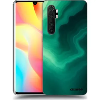 Pouzdro na mobilní telefon Picasee silikonový černý obal pro Xiaomi Mi Note 10 Lite - Malachite