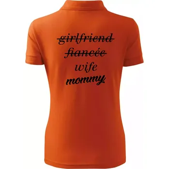 Partnerské triko nastávající rodiče - Polokošile dámská Pique Polo - XL ( Oranžová )