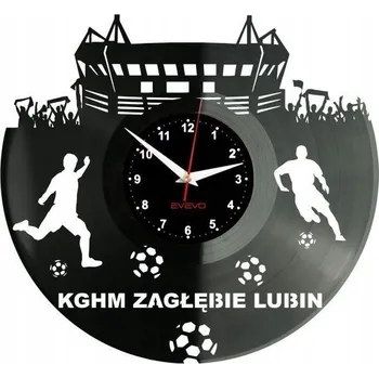 Hodiny KGHM Zagłębie Lubin Nástěnné Hodiny Vinylová Deska Moderní Dekorativní