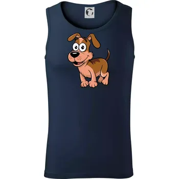 Parové triko - Pes a kost - Tílko pánské Core - S ( Námořní modrá (velmi tmavá - téměř černá) )