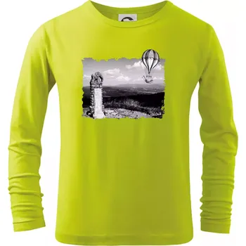 Dětská móda Retro Kralický Sněžník - Triko dětské Long Sleeve - 134 cm/8 let ( Limetková )