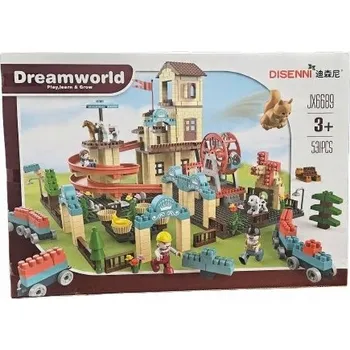 ostatní stavebnice VELKÉ KOSTKY 3+ ZAHRADA FIGURKY ZVÍŘAT DĚTSKÉ HŘIŠTĚ 531 DÍLKŮ E2438 EMAJ