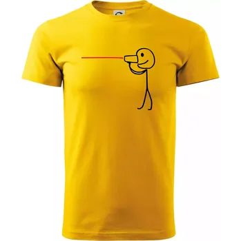 Láska telefon - Triko extra velké (5-8XL) - 7XL ( Žlutá )