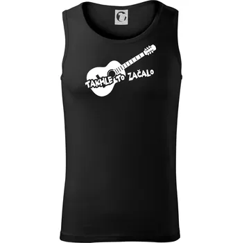 Kytara, takhle to všechno začalo - Tílko pánské Core - S ( Černá )