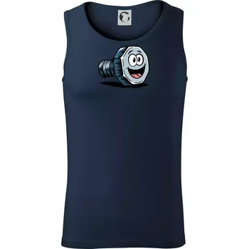 Parové triko - Šroub a matka - Tílko pánské Core - 2XL ( Námořní modrá (velmi tmavá - téměř černá) )