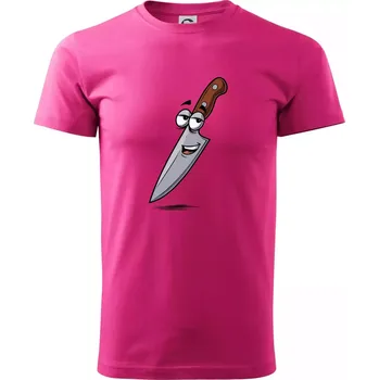 Parové triko - Jablko a nůž - Klasické pánské triko vyšší gramáže - XS ( Purpurová )