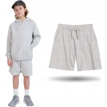 Chlapecké kraťasy 4F Chlapecké teplákové Kraťasy 4FJWMM00TSHOM629-25M Šedý melír, velikost 158 cm.