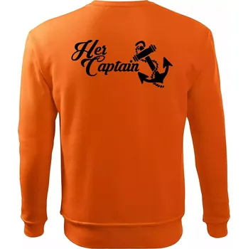 Pánská mikina Her captain - Mikina Essential pánská - M ( Oranžová )