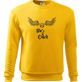 Pánská mikina Shes a catch - Mikina Essential pánská - M ( Žlutá )