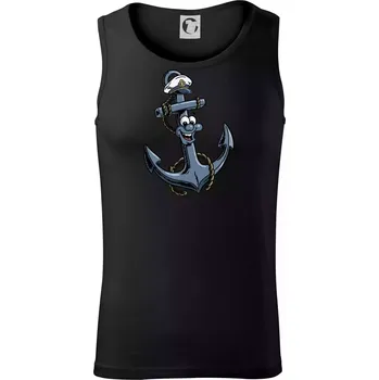 Parové triko - Loď a kotva - Tílko pánské Core - 2XL ( Černá )