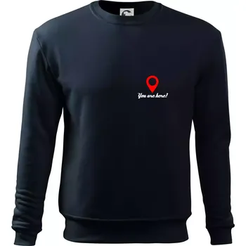 Chlapecké tričko You are here - Mikina Essential dětská - 158 cm/12 let ( Námořní modrá (téměř černá) )