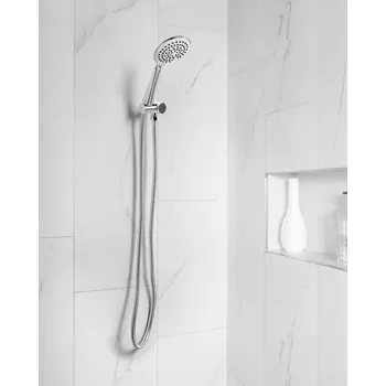 Sprchová hlavice Sprchová hlavice s hadicí stříbrná kov 4 režimy proudu vody moderní styl koupelna Beliani