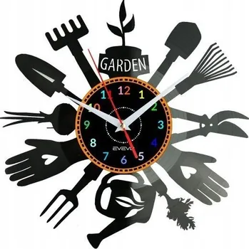 Hodiny Zahradnické hodiny Nástěnné hodiny Vinylová deska Moderní dekorativní dárek