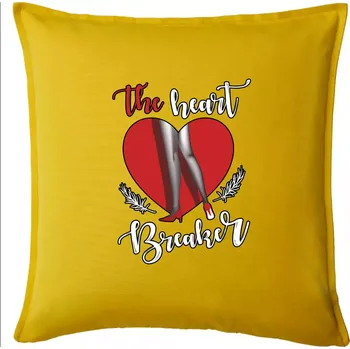 Polštář The Heart breaker - srdce - Polštář 50x50 - 50x50 - Pouze potah ( Žlutá )