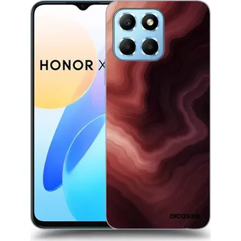 Pouzdro na mobilní telefon Picasee silikonový černý obal pro Honor X6 - Rouge