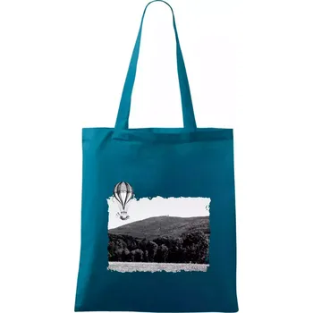 Retro Čerchov - Taška bavlněná - 42 x 38 cm ( Petrolejová )