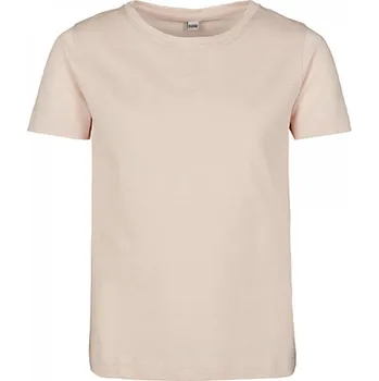 Build Your Brand Dívčí tričko s krátkými rukávy mírně zkrácený střih Barva: lososová světlá, Velikost: 134/140 BY115