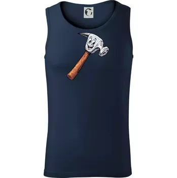 Parové triko - Kladivo a hřebík - Tílko pánské Core - S ( Námořní modrá (velmi tmavá - téměř černá) )