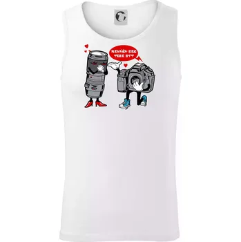 Nemůžu bez tebe být foto - Tílko pánské Core - L ( Bílá )